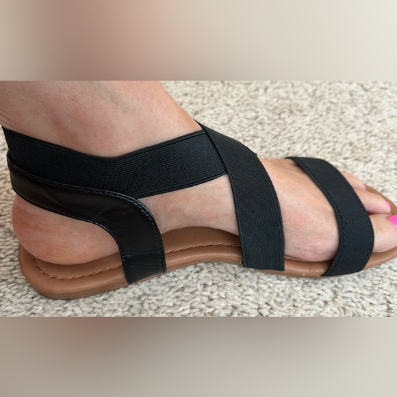 Black Strappy Sandals - Picture 3 of 5